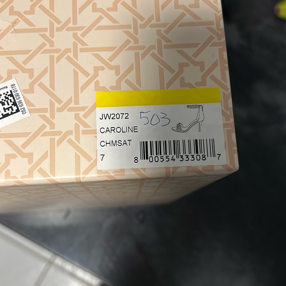 Worn once (wedding day) authentic Badgley Mischka “jewel” heels. “Caroline” - Picture 1 of 6